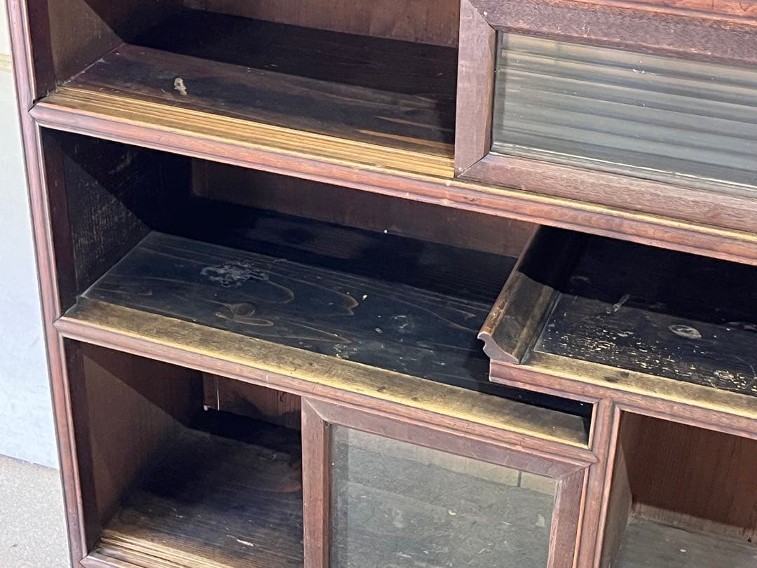 N*u様 アンティーク小ぶりな木製 水屋箪笥キャビネット 茶棚