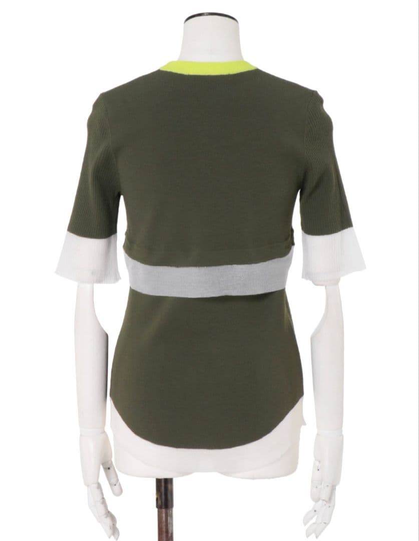 UN3D.❤️COLOR BLOCK SHEER TOP