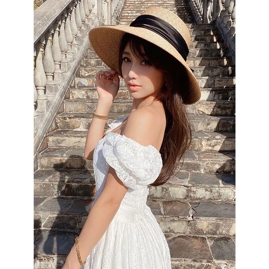 エイミーイストワール　ギャザーレーススクエアネックワンピース　ブラック