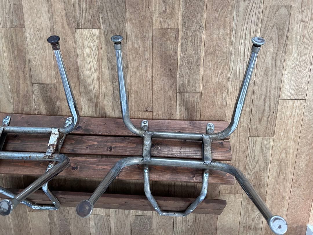 h＊＊h　ミニベンチ　木製　パイプ