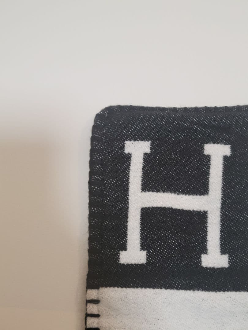 【ゆう】　エルメス　クッションカバー　ブラック　45×45　2枚セット