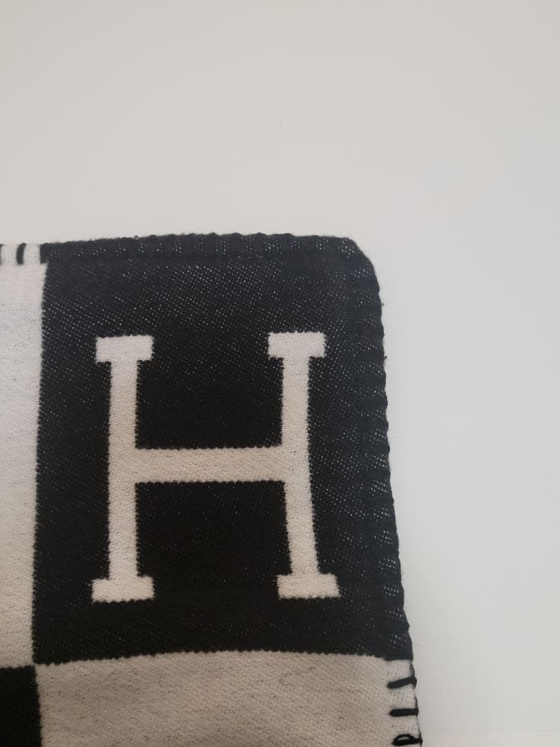 【ゆう】　エルメス　クッションカバー　ブラック　45×45　2枚セット