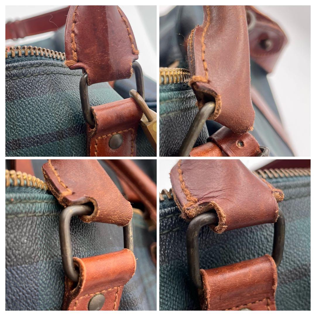 【超大容量タイプ】RALPH LAUREN ボストンバッグ グリーン レザー