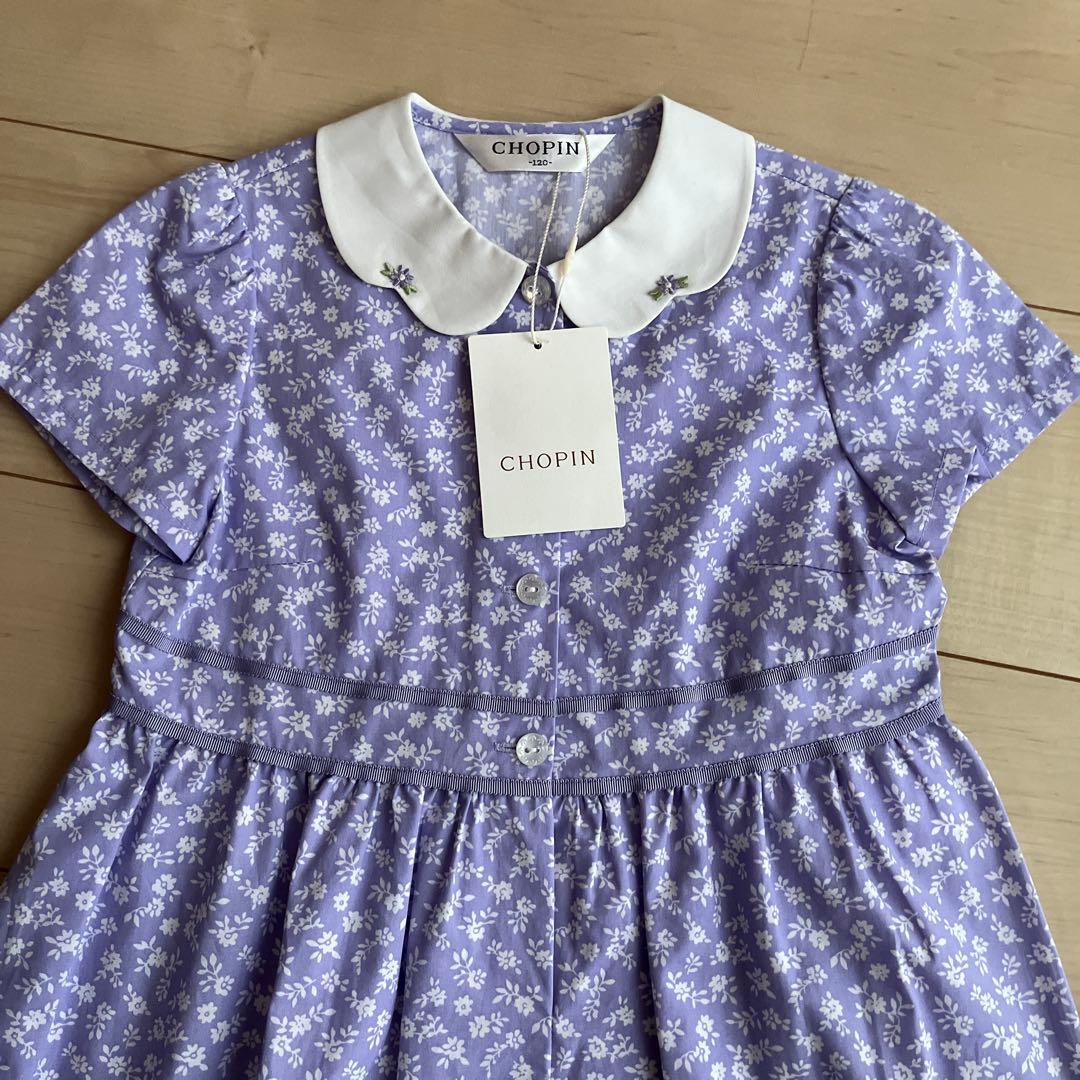 半袖ワンピース 花柄　お受験　入学卒園　フォーマル　発表会　新品　120