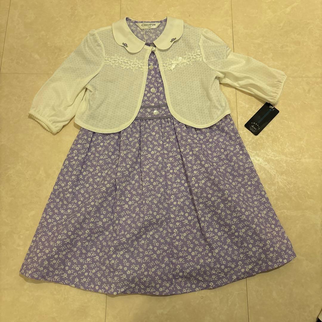 半袖ワンピース 花柄　お受験　入学卒園　フォーマル　発表会　新品　120