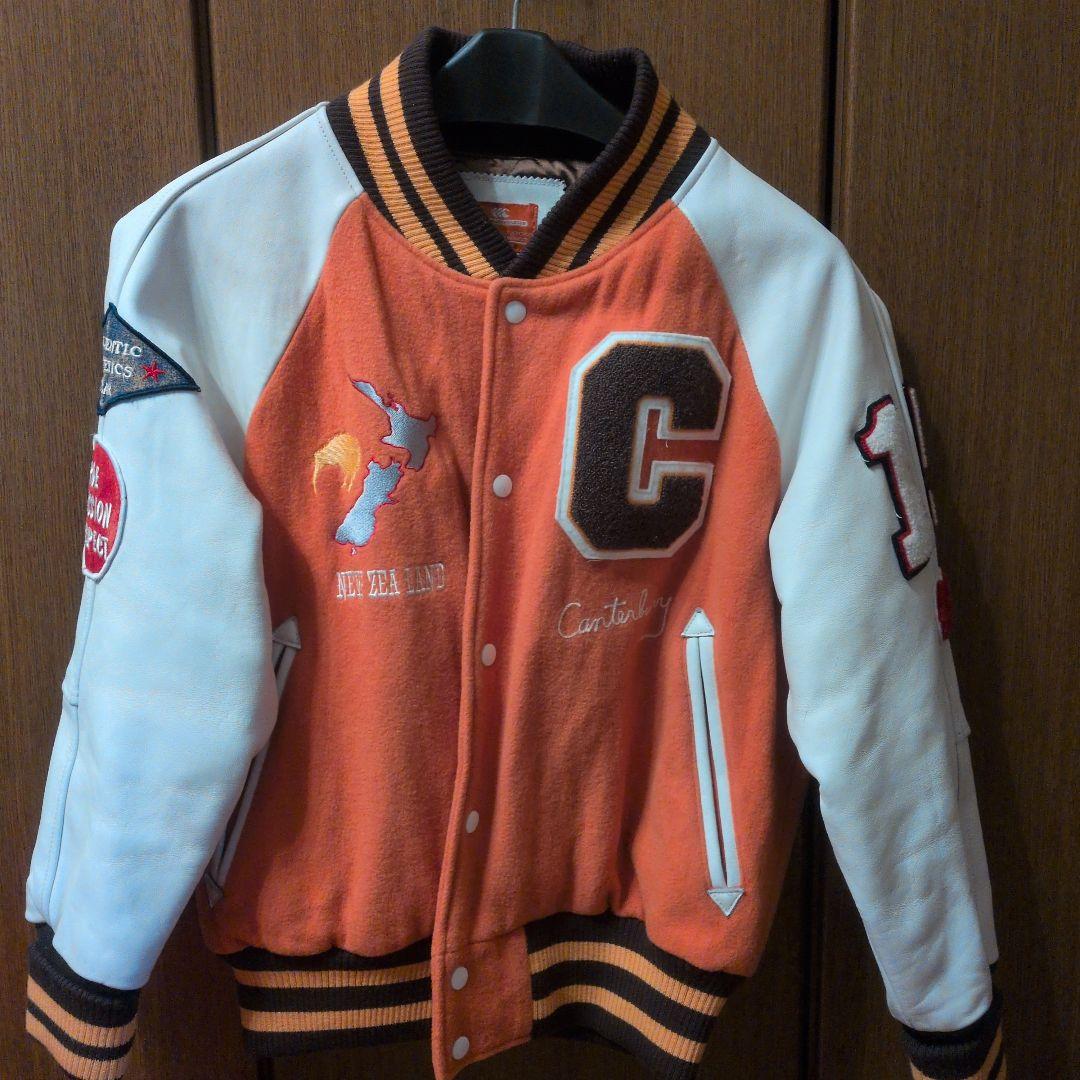 Canterbury スタジャン オレンジ/ホワイト