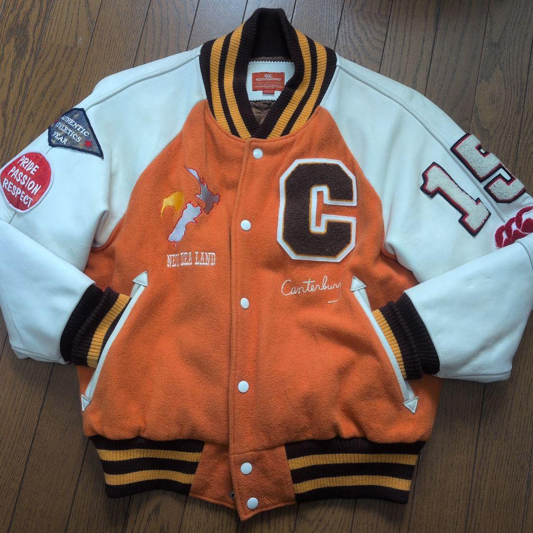 Canterbury スタジャン オレンジ/ホワイト