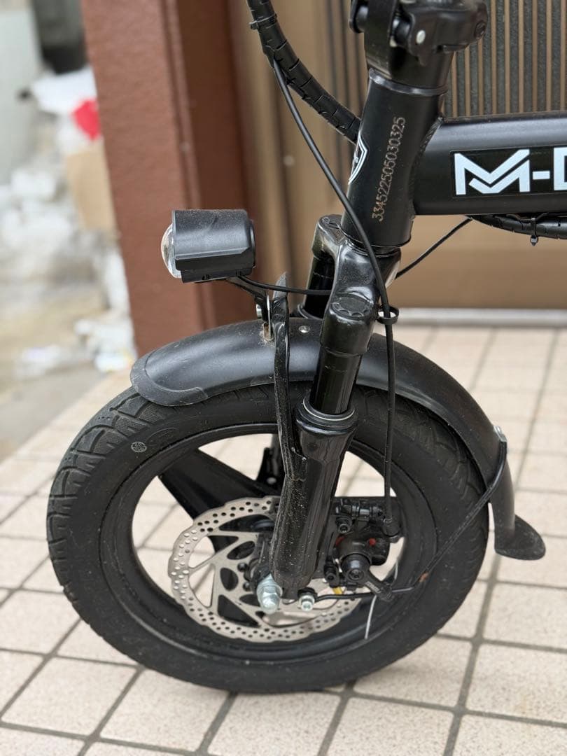 M-DING 電動アシスト自転車 折りたたみ式 ブラック