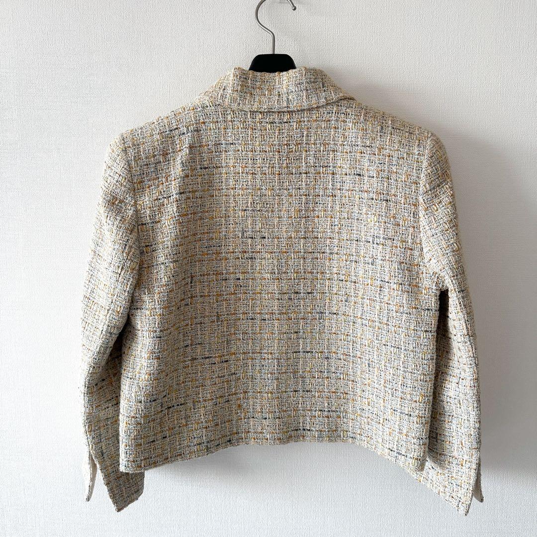 FOXEY フォクシー / ツイード ショート ジャケット 40 ダブル