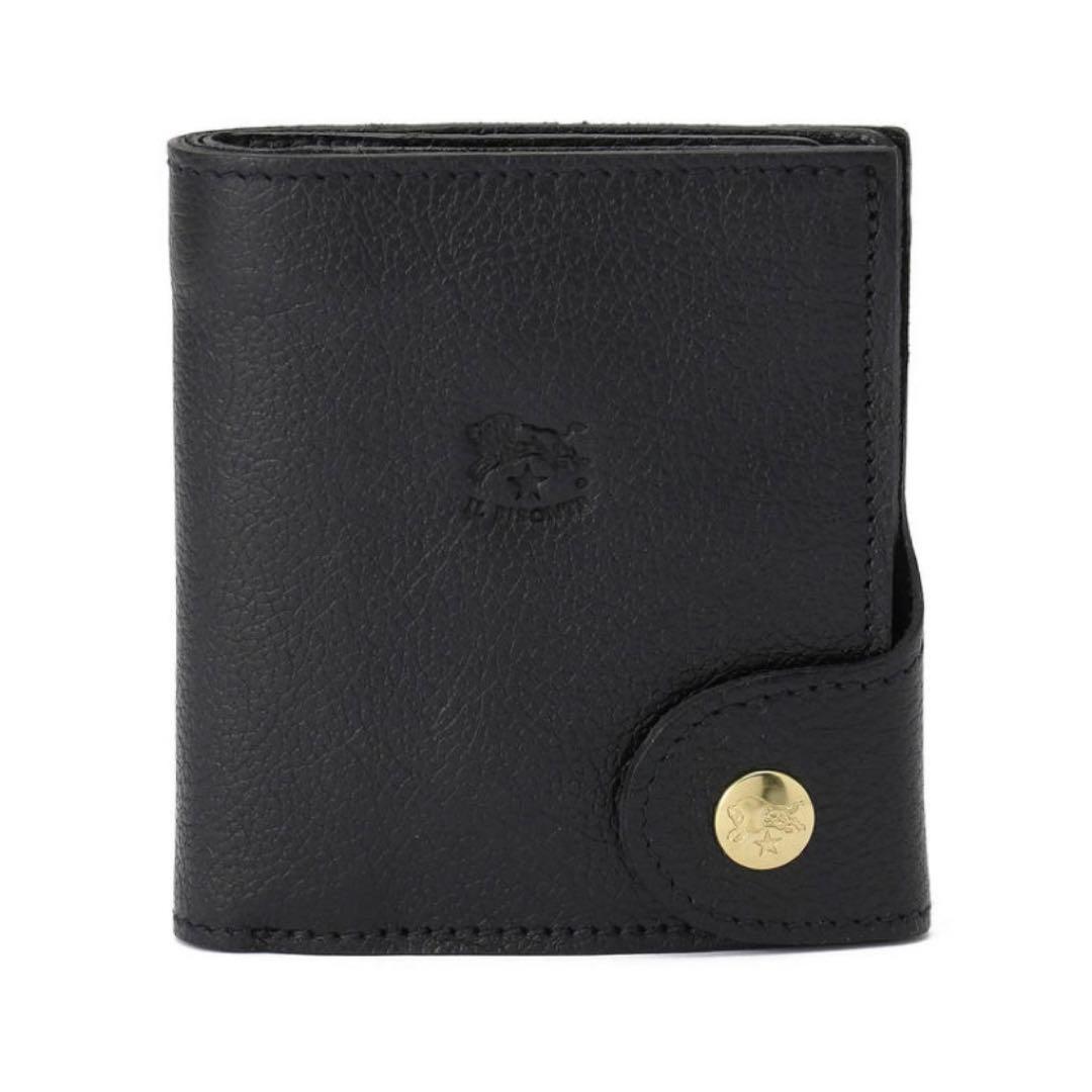 《新品・未使用》IL BISONTE　イルビゾンテ　二つ折り財布　ブラック