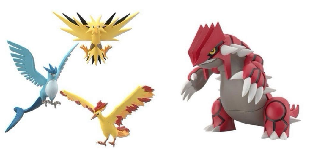 ポケモンスケールワールド　グラードン・フリーザー＆サンダー＆ファイヤー