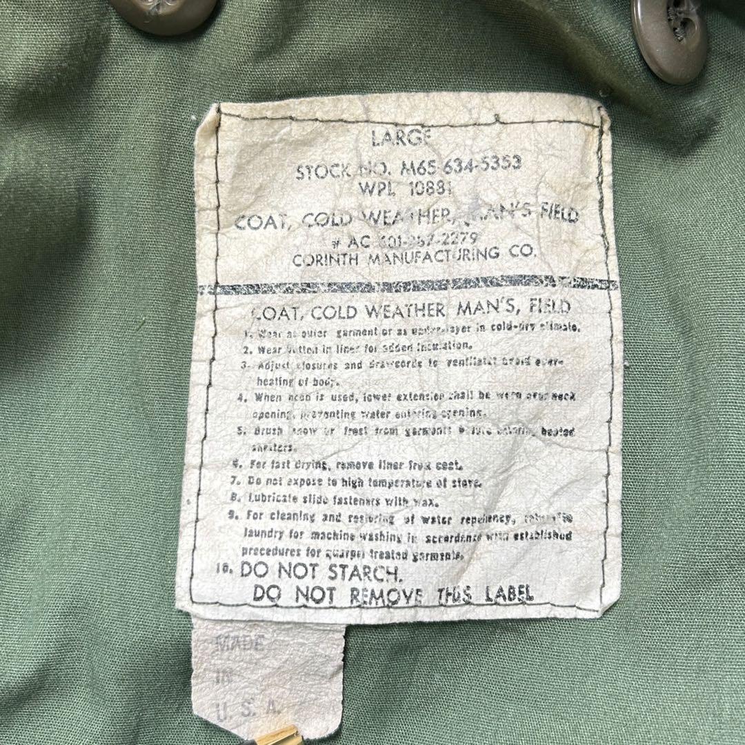 U.S. ARMYM-65フィールドジャケット2nd実物 L