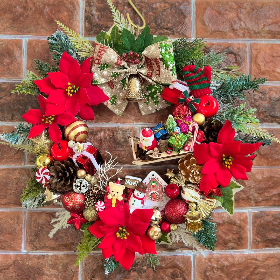 専用 クリスマスリース ハンドメイド オーダー 4点