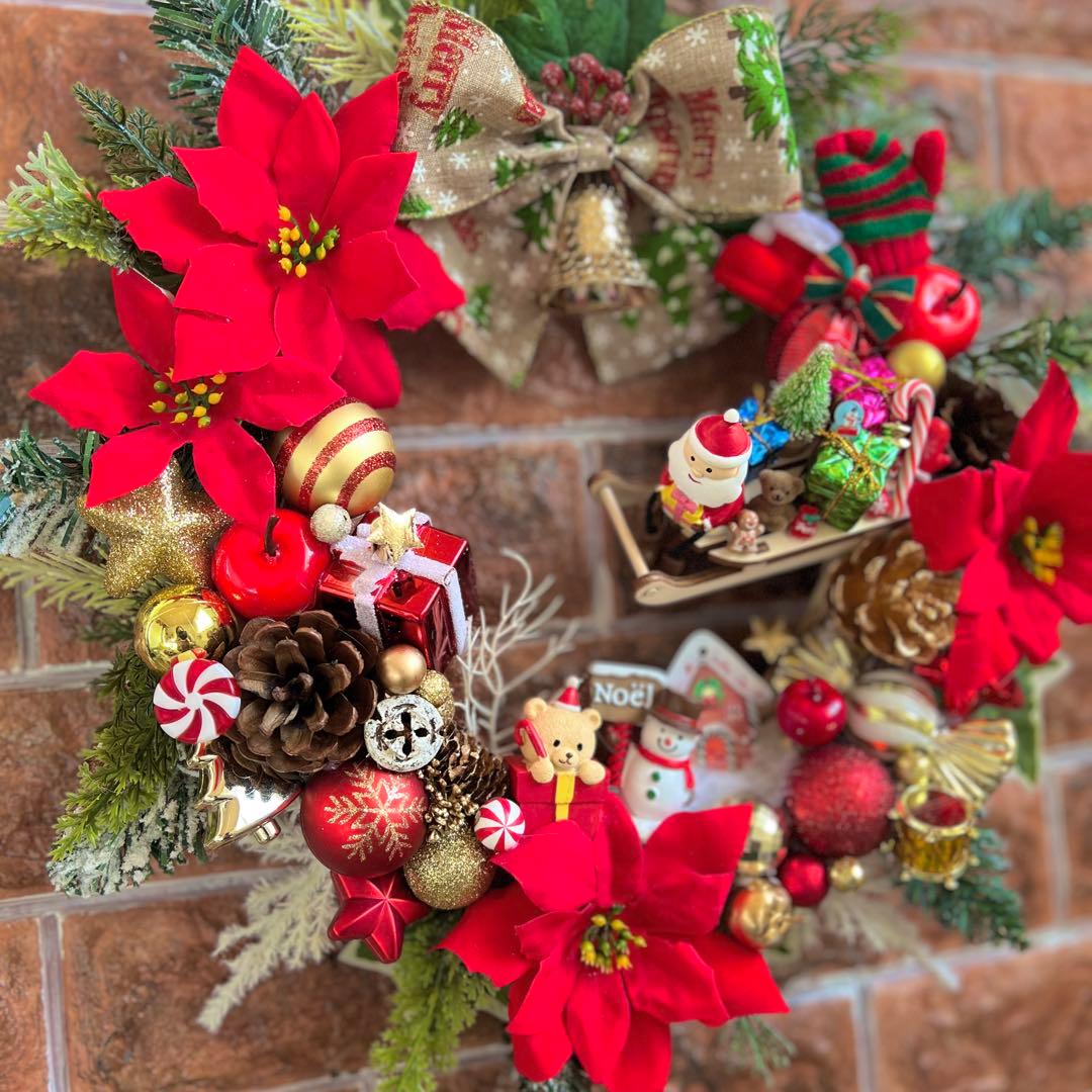 専用 クリスマスリース ハンドメイド オーダー 4点