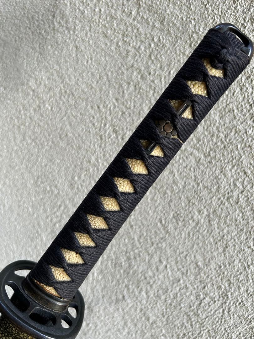 居合刀　模造刀　鮫鞘　模擬刀　太刀　日本刀　鍔　　拵え　全長約105.5cm