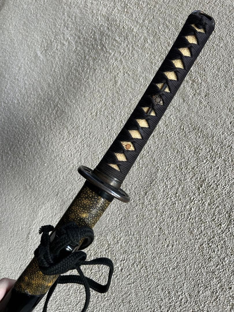 居合刀　模造刀　鮫鞘　模擬刀　太刀　日本刀　鍔　　拵え　全長約105.5cm