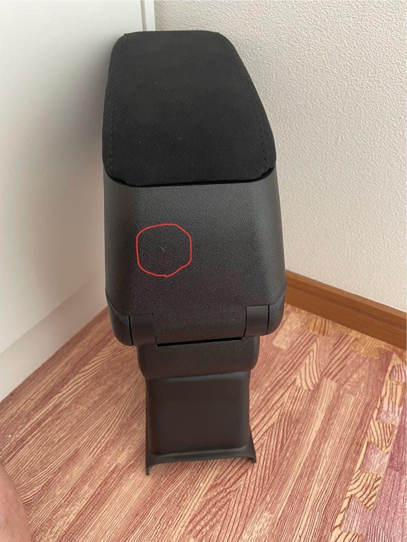 ABARTH アルカンターラレザー アームレスト(ブラック×ブラックステッチ)