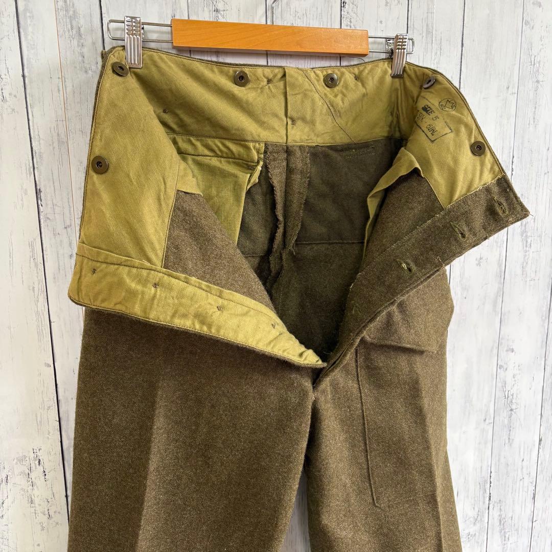 50s カナダ軍 ウールパンツ コンバットパンツ ミリタリーパンツ スラックス