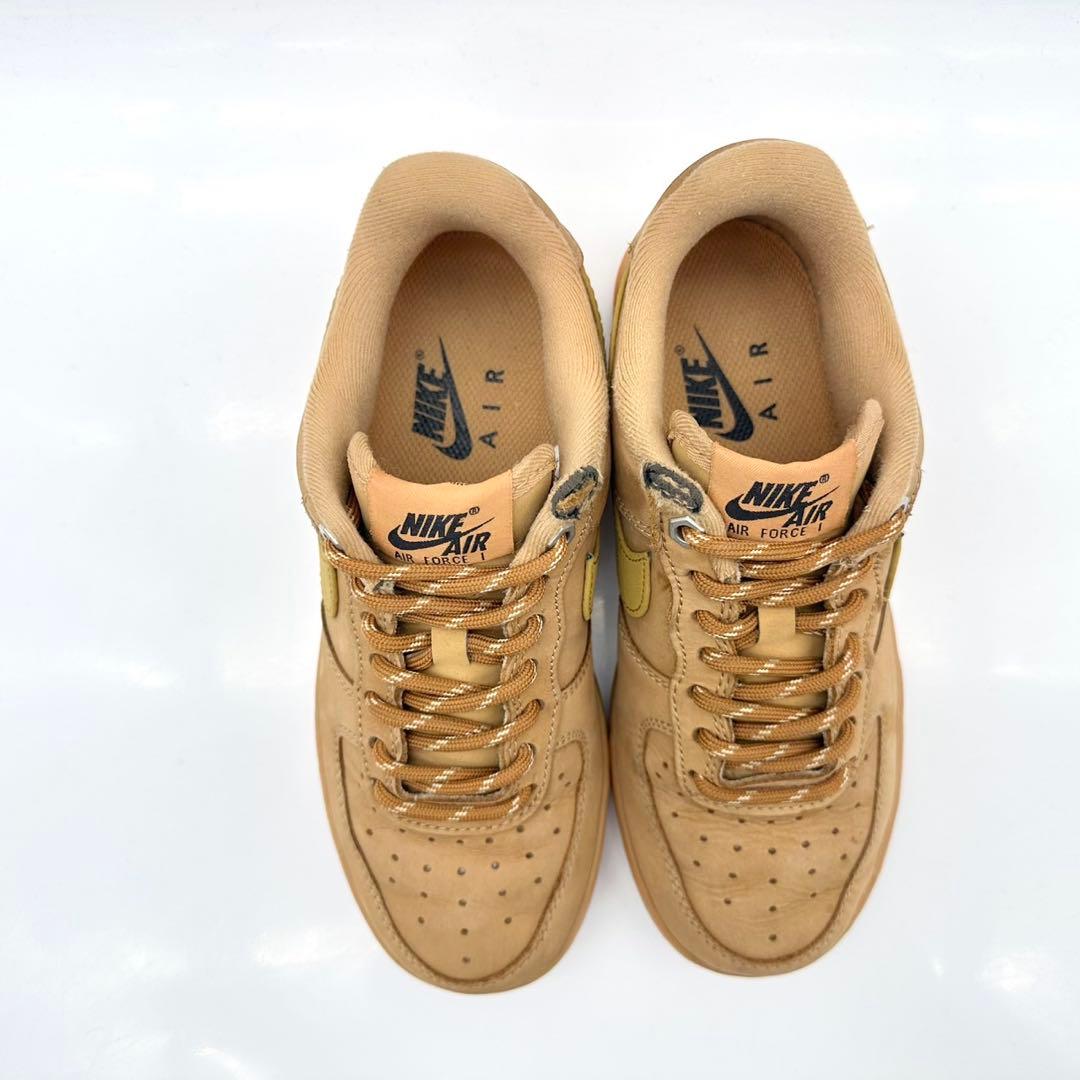 ナイキ エアフォース1 07 ウィート ブラウン レザー 23cm