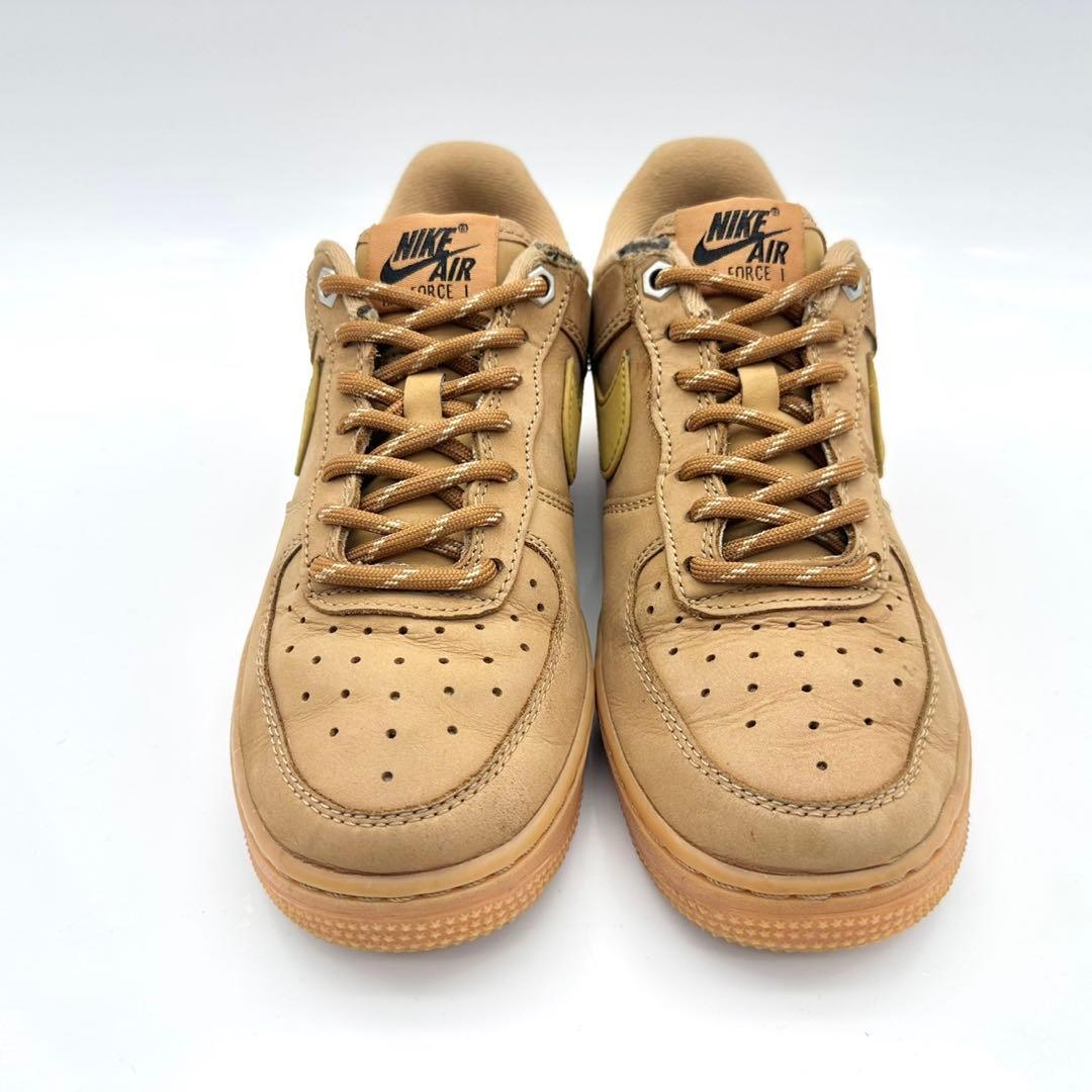 ナイキ エアフォース1 07 ウィート ブラウン レザー 23cm