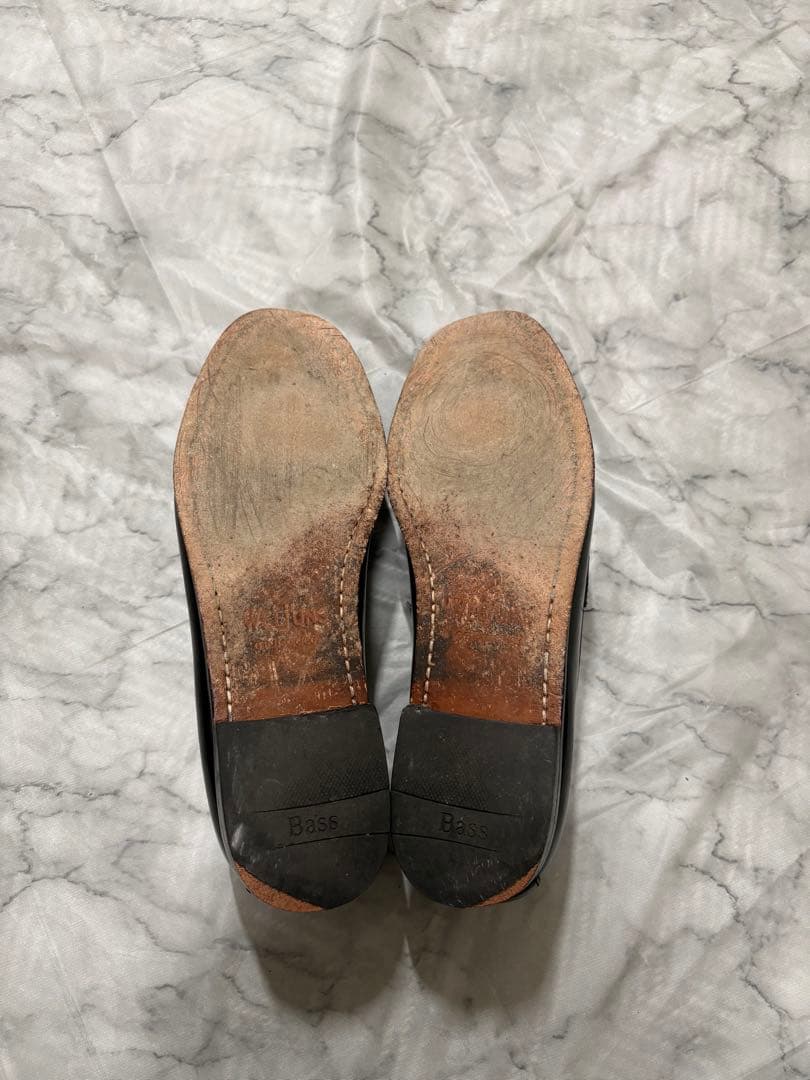 【王道】ghbass logan ローガン ペニーローファー 黒　us9.5