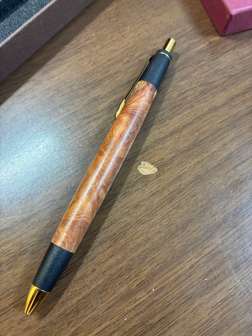 ボナンペン本花梨瘤源平シャープペンシル　検索用野原工芸　工房楔