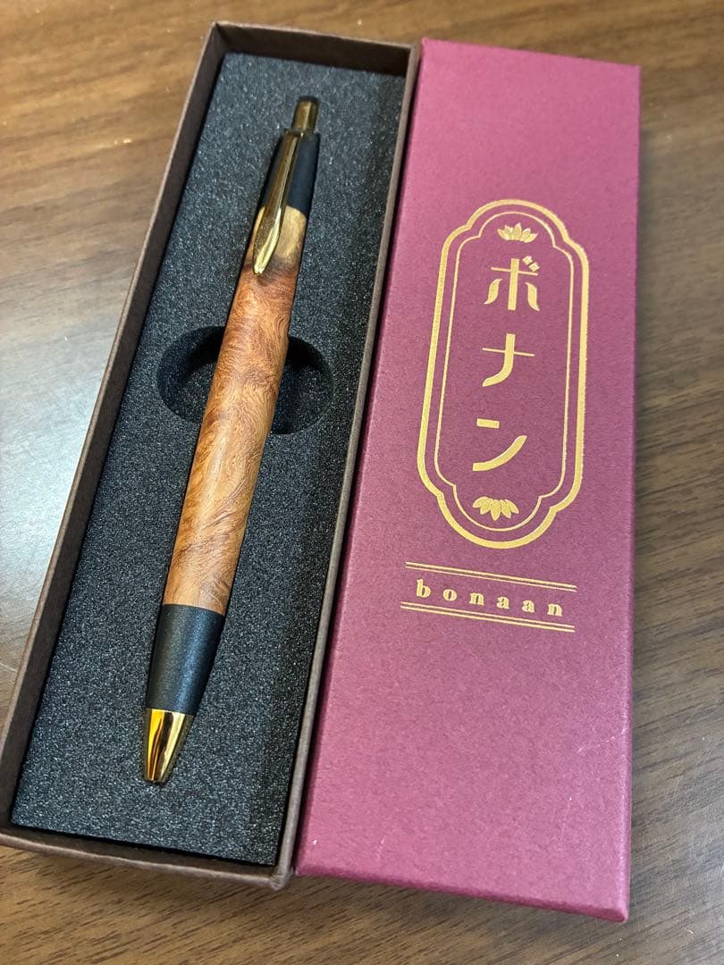 ボナンペン本花梨瘤源平シャープペンシル　検索用野原工芸　工房楔