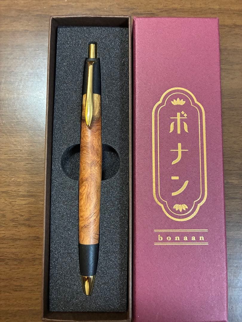 ボナンペン本花梨瘤源平シャープペンシル　検索用野原工芸　工房楔