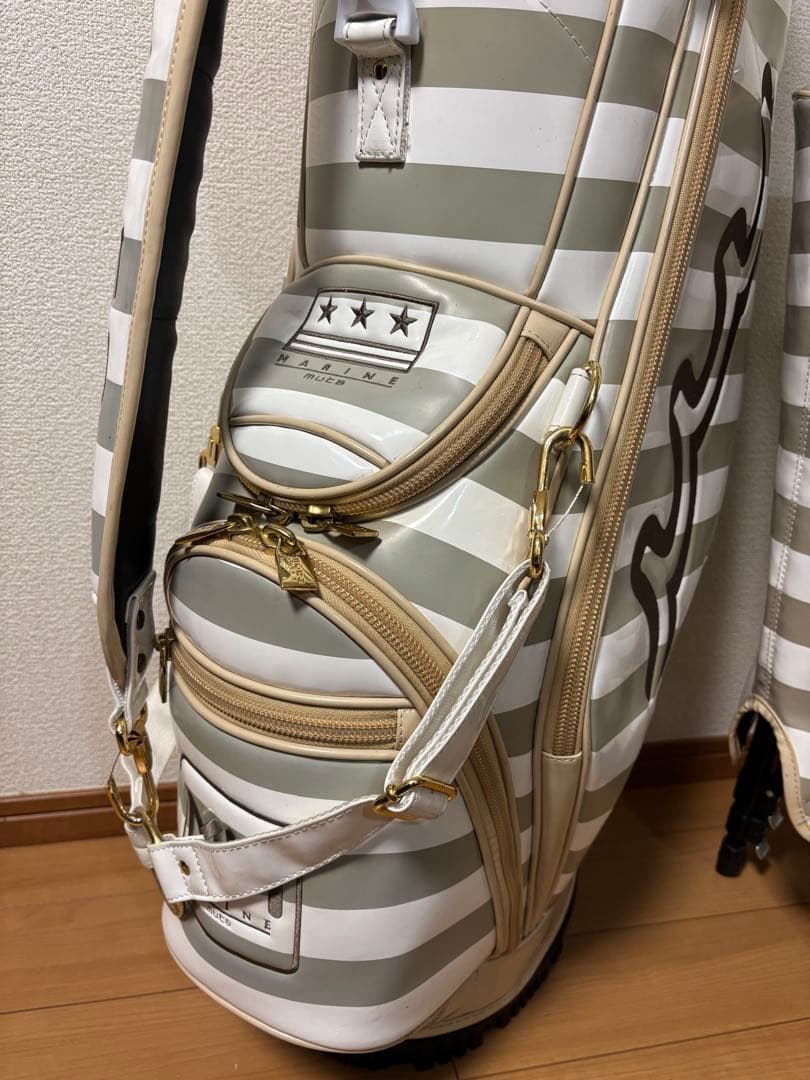 【muta MARINE 】ムータマリン ボーダー キャディバッグ 男女兼用