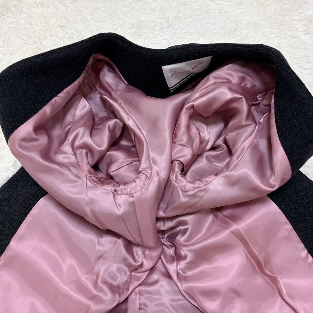 [美品] ボーダーズ アット バルコニー　ロングコート ウール カシミヤ　38