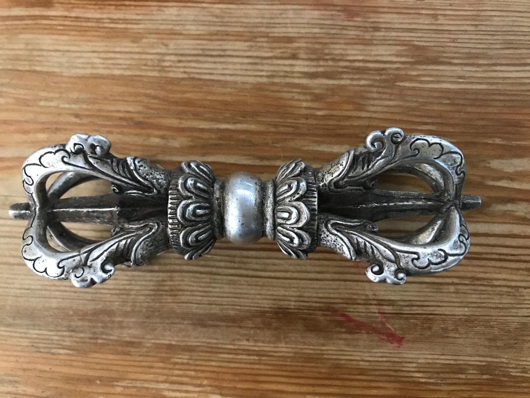 チベット密教法具 五鈷杵 14㎝　バジュラ・ヴァジュラ 仏教美術