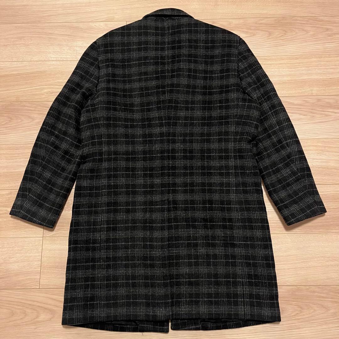 Perry Ellis ペリーエリス チェック ウール コート L