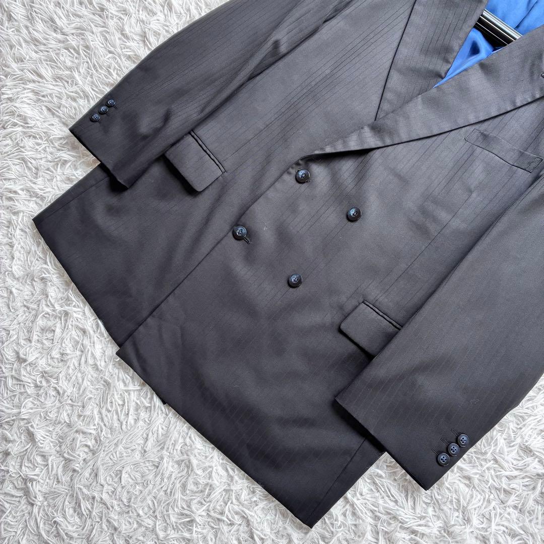 最高級　ロロピアーナ　SUPER 130'S ダブル　セットアップ　3L相当　黒