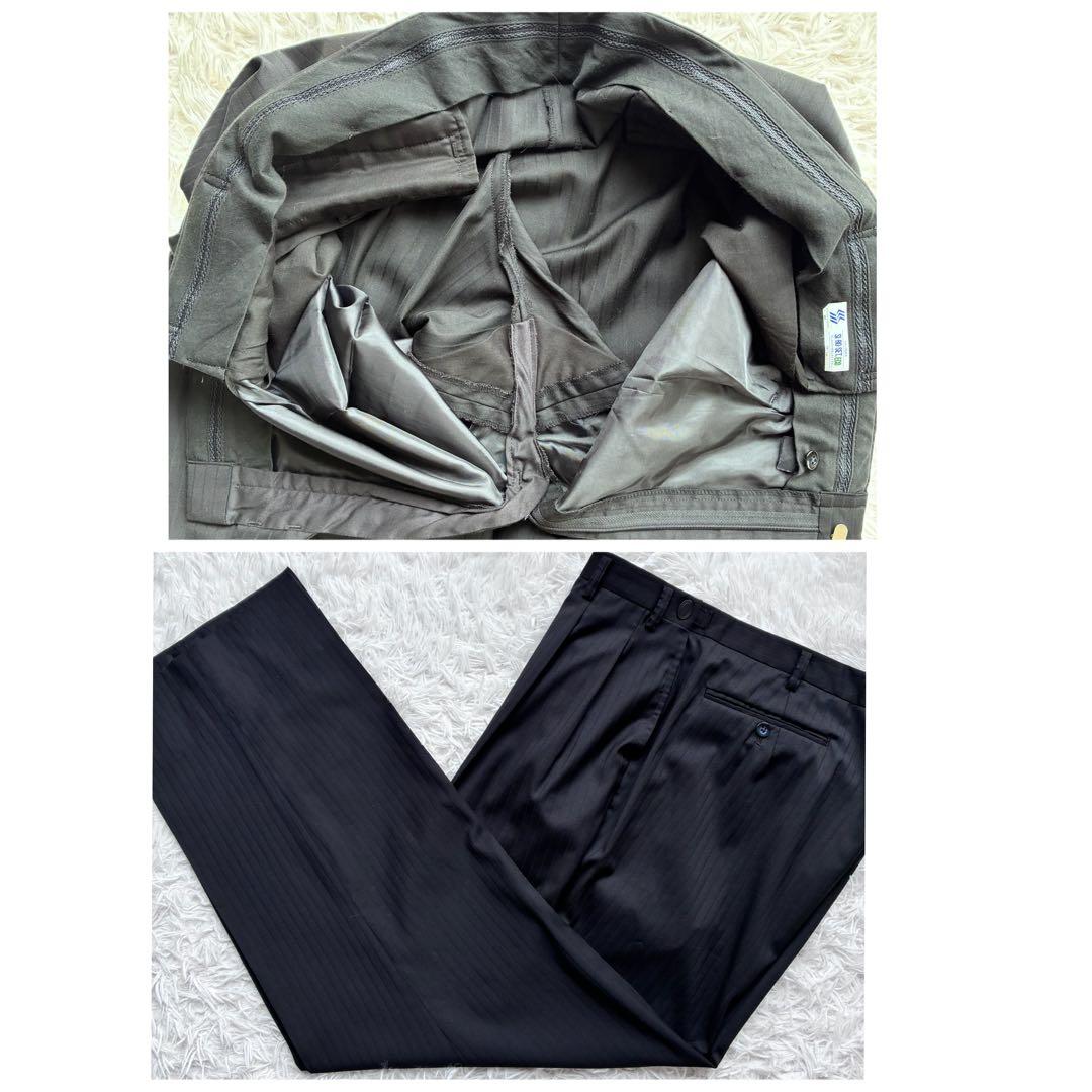 最高級　ロロピアーナ　SUPER 130'S ダブル　セットアップ　3L相当　黒