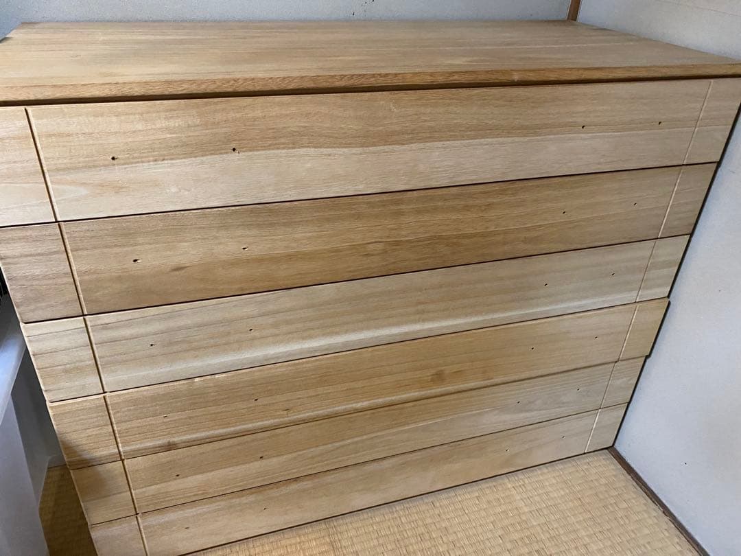 桐モダンチェスト 衣類収納 桐箱 着物収納 桐箪笥 完成品