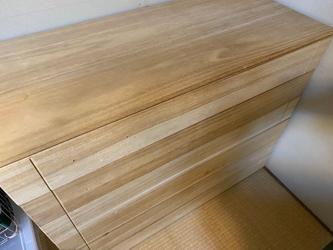 桐モダンチェスト 衣類収納 桐箱 着物収納 桐箪笥 完成品