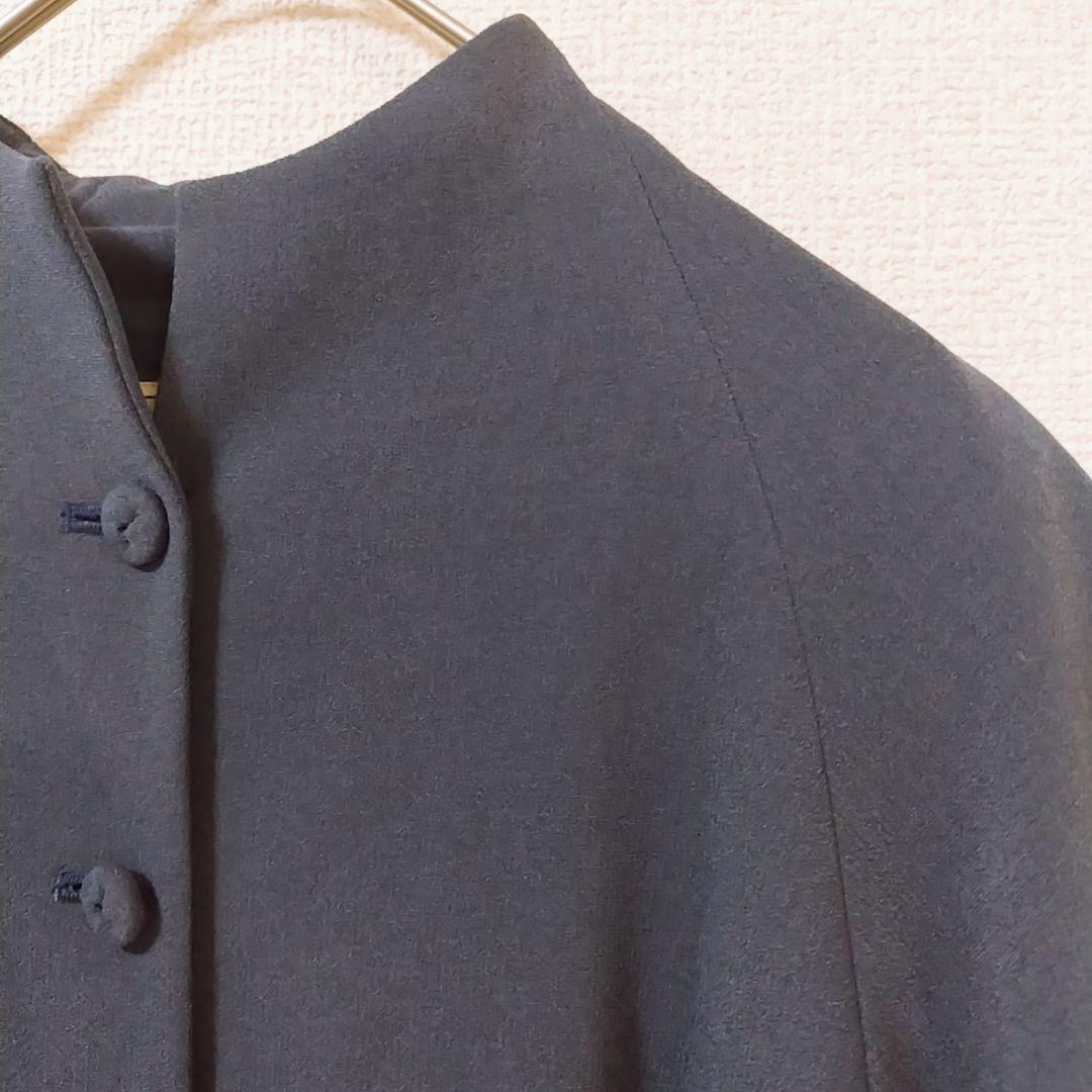 07 シビラ イトキン ロング丈 ポンチョ ケープコート 高級感 【40】大きい