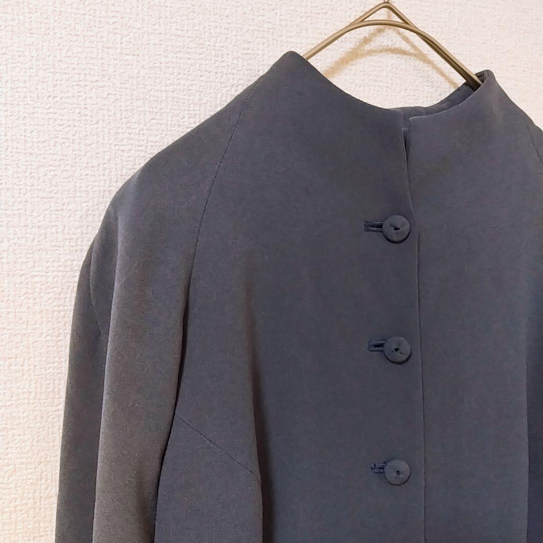 07 シビラ イトキン ロング丈 ポンチョ ケープコート 高級感 【40】大きい