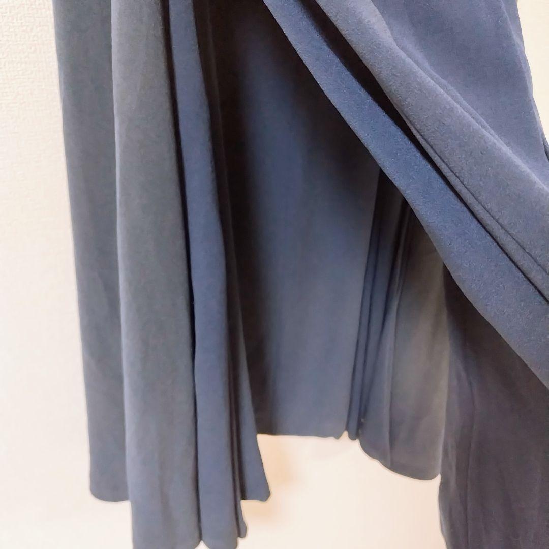 07 シビラ イトキン ロング丈 ポンチョ ケープコート 高級感 【40】大きい