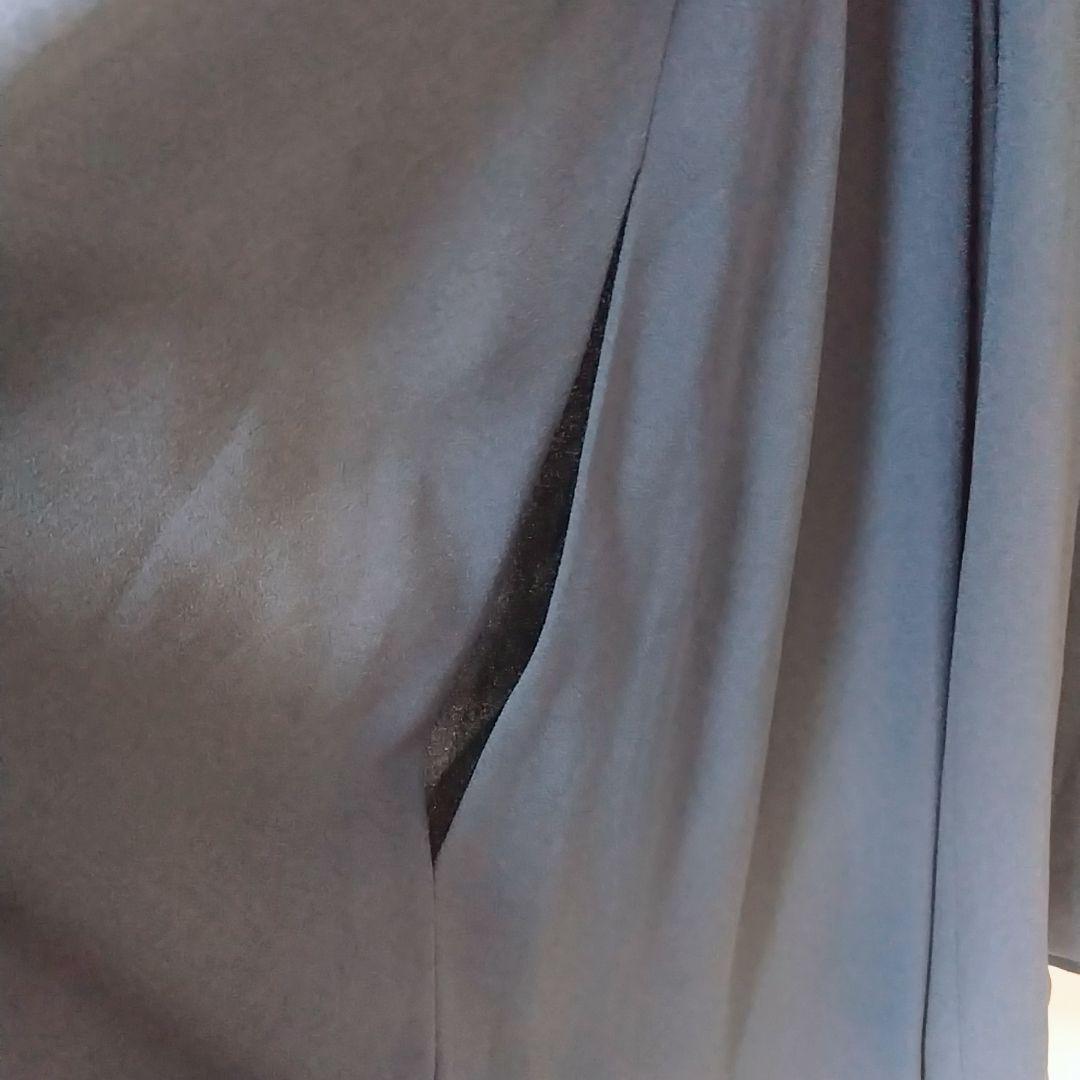 07 シビラ イトキン ロング丈 ポンチョ ケープコート 高級感 【40】大きい