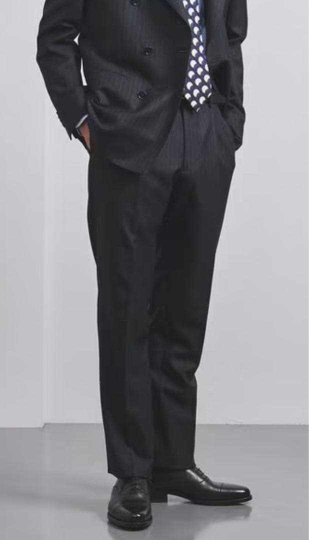 UNITED ARROWSペンシル ストライプ ６ボタン スーツ S―MODEL