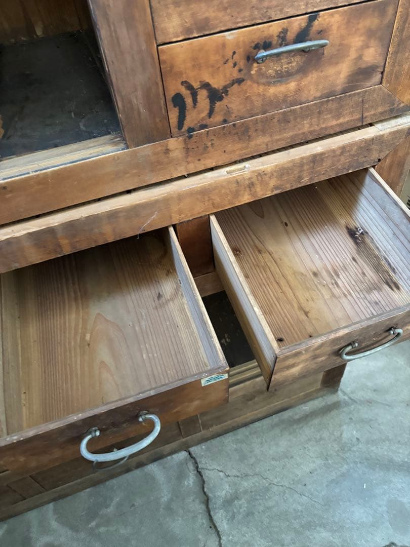 【取引き限定/岐阜県揖斐郡池田町】時代箪笥 水屋箪笥 和家具 古民家①