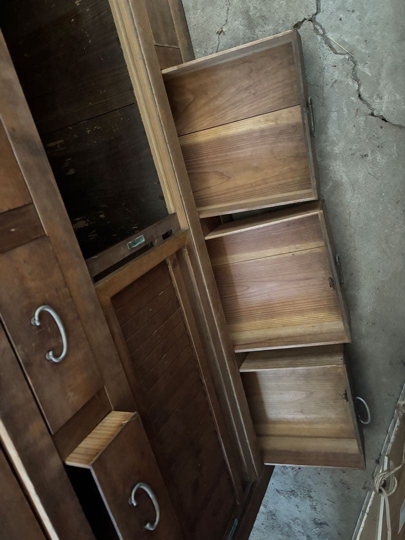 【取引き限定/岐阜県揖斐郡池田町】時代箪笥 水屋箪笥 和家具 古民家①