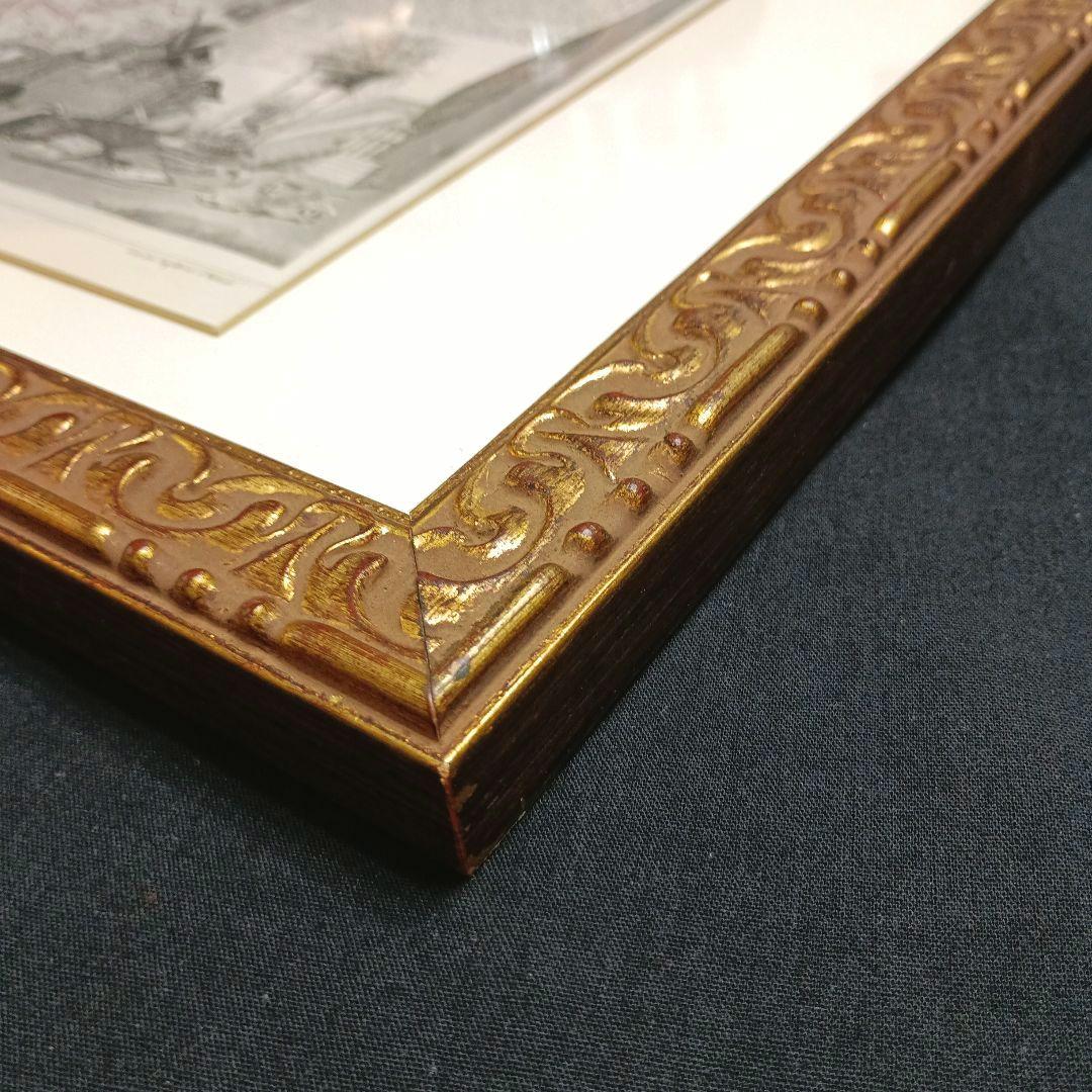 みや　額装　西洋古地図　1856年　 Levasseur 「パリ全図」美品