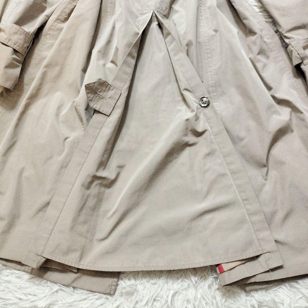 希少バーバリーロンドン　46　メガチェック 大きいサイズ　トレンチコート ロング