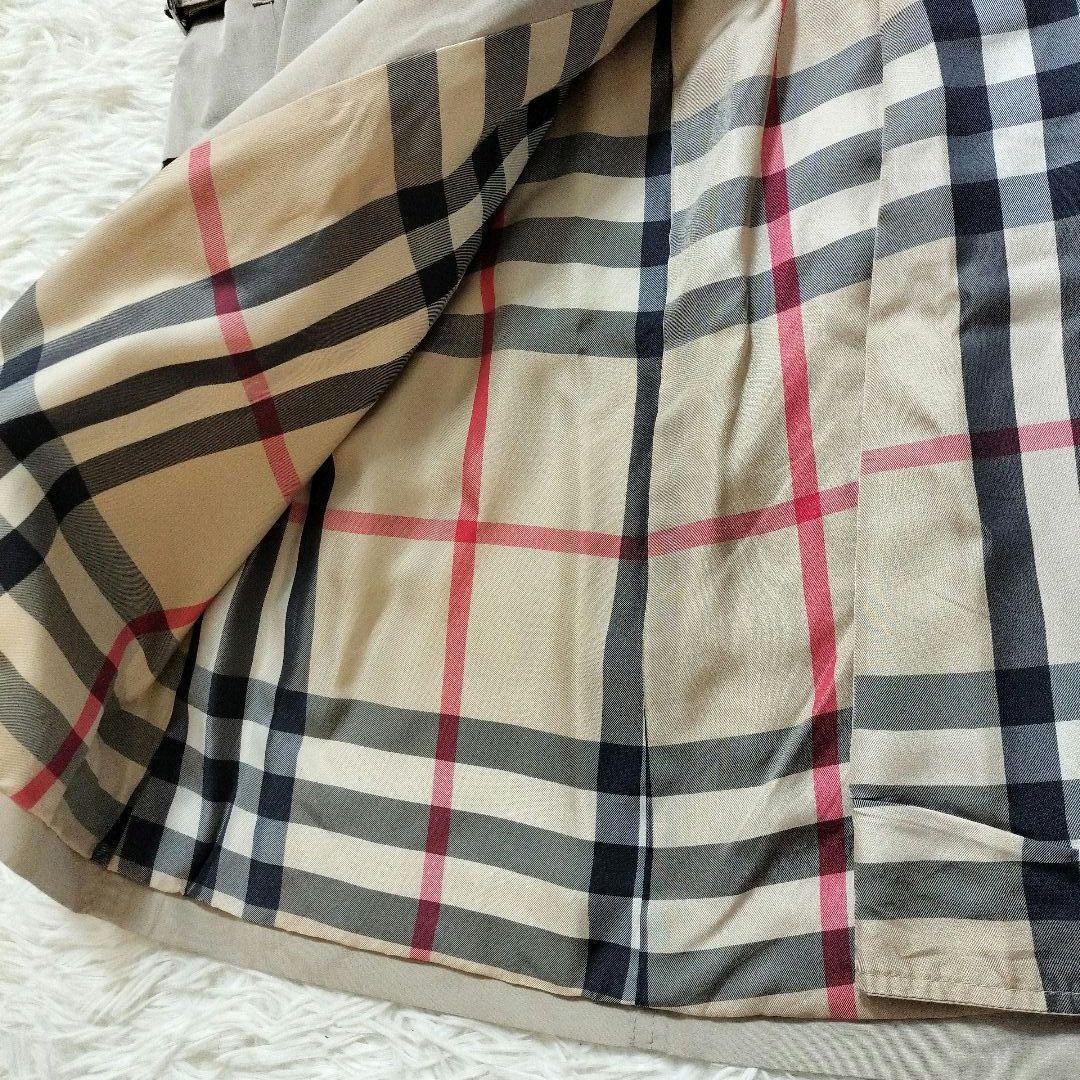 希少バーバリーロンドン　46　メガチェック 大きいサイズ　トレンチコート ロング
