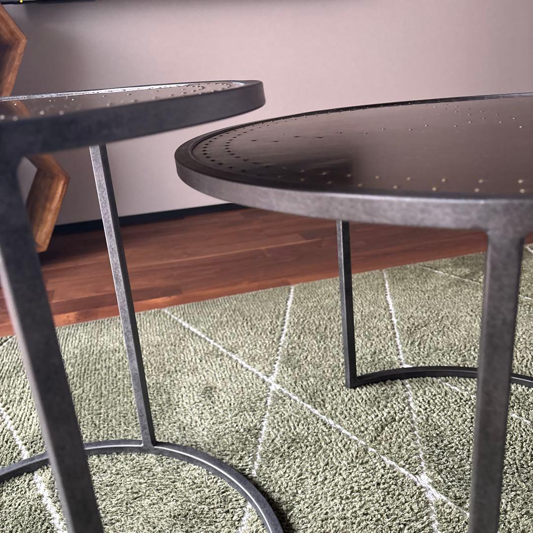 はちどり　クラッシュゲート　エルマ　サイドテーブル 50cm 真鍮