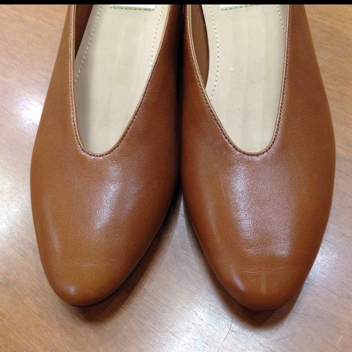 限定値下げ★未使用★enchanted 本革ソフトレザーVカットバブーシュ