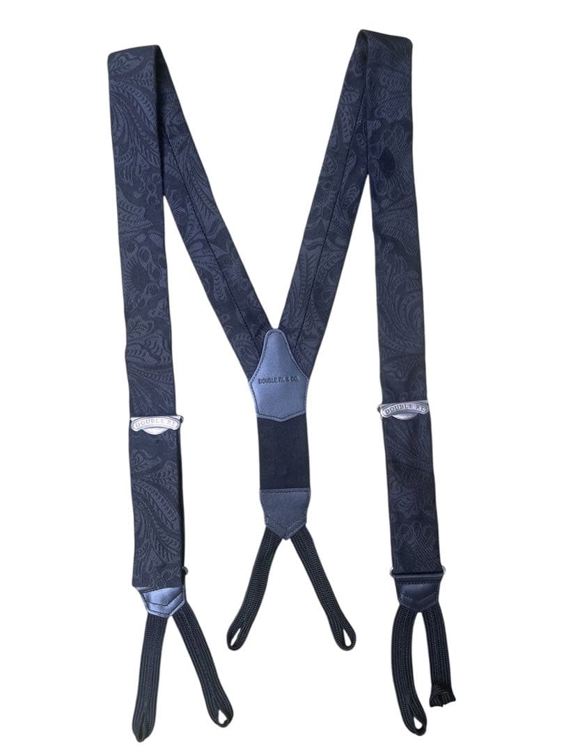DOUBLE RL & CO. ブラックサスペンダー