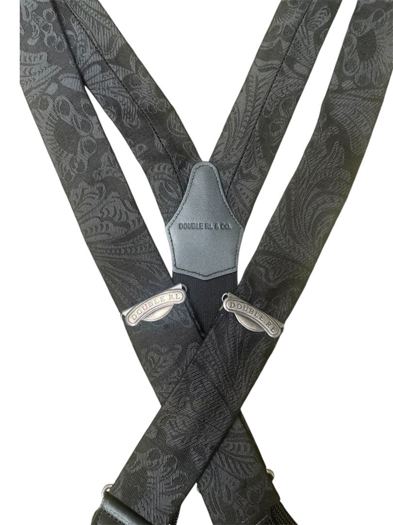 DOUBLE RL & CO. ブラックサスペンダー